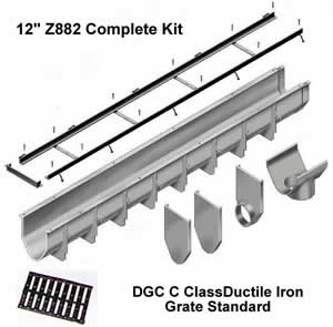 Z882 Complete Trench Drain Kits