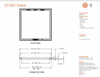 27" Wide Frame Only for 5110M1