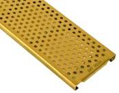 2486 ABT Perforated Reinforced Brass Grate, 1/2 Meter