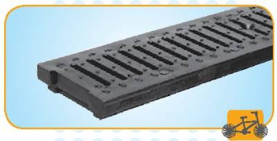 Class A - Black Plastic Slotted Grate 24"