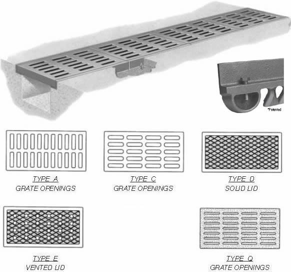 26" Wide Bolted Neenah R-4999-HX Series Trench Grate