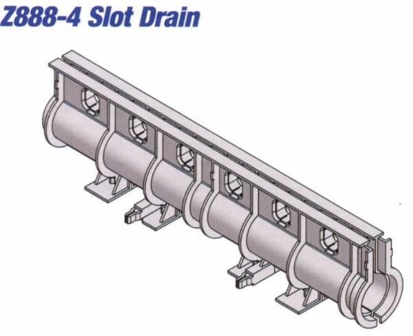 Z888-4 HDPE Slotted Drain 40"