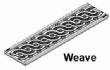 DS-601 Weave Decorative Ductile Iron Grate Raw Iron