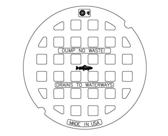 23 1/4" Manhole Type M Flat Grate Only