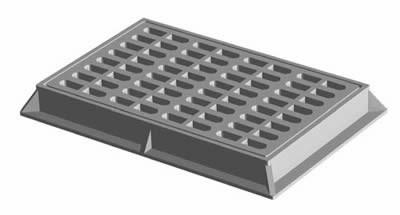 49 1/4" Catch Basin Inlet Grate only