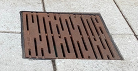 24" Sq Rain Catch Basin Grate Heel-Proof