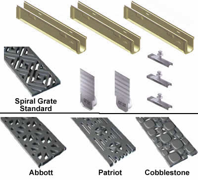 Tpc600sp 04 6 Wide Polycast 600 Kit With Decorative Grates 4