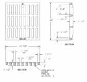 26" Wide Grate Assembly- Extra Heavy Duty