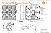 7004 DURALAST Detectable Warning Plate