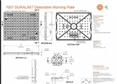 24x30 Rectangle Detectable Warning Plate