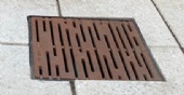 24" Sq Rain Catch Basin Grate Heel-Proof