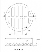 16 1/4" Manhole Grate Only 43610330