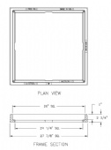 V5726-1 2-3/4" Tall Angle Frame