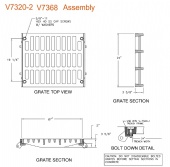 27" Wide Grate and Frame Bolted Assy